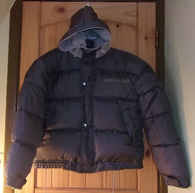 Arctic Eagle Reversible Brown/Khaki Hooded Puffy Down Coat Men's L • $35