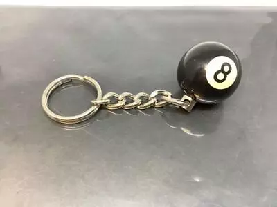 Vintage Pool Amateur Keyring THE 8 BALL Keychain BILLARD Ancien Porte-Clés #8 • $8.79