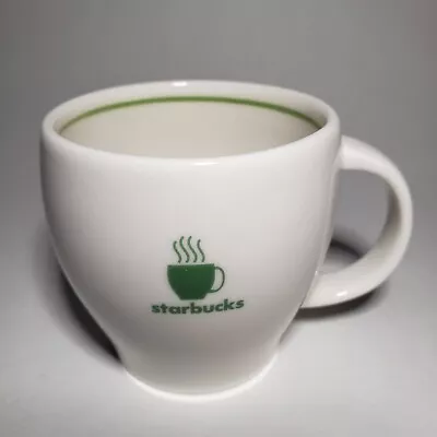 Vintage Starbucks 2003 Barista Abbey Small Coffee Mug Green Cup Logo 8 Oz. • $12