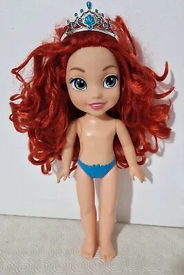 Jakks Pacific Disney Ariel Little Mermaid Doll Hard Toy And Tiara 13  Tall  • $18.94