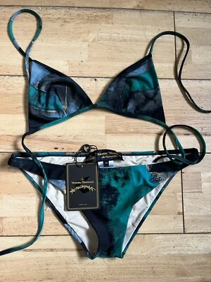 £150 • Buy Vivienne Westwood Anglomania  ~ Union Jack Bikini Set M