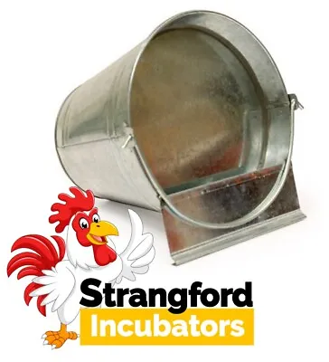 12Ltr Galvanised Metal Bucket Drinker (Poultry Chicken Duck) • £29.99