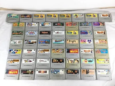 Nintendo Super Famicom Soft Cartridge Lot Of 50 Set Random Games Junk Wholesale • $123.36