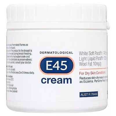 E45 Dermatological Cream 350g Unperfumed & Non-Greasy Cream Dry Skin Condition • $24.29