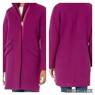 J Crew Stadium Cloth Cocoon Coat Wool Blend Size 4 • $157.50
