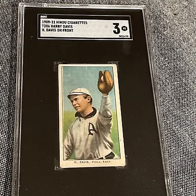 1910 T206  HINDU Harry Davis  SGC 3 • $1600