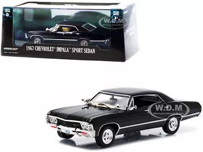 Greenlight 1/43 Black 1967 Chevrolet Impala Sport Sedan • $48.99