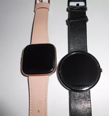 Moto 360 & Fit Bit Play Watches Lot. • $52