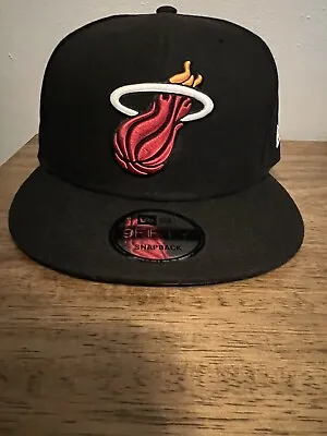 Miami Heat New Era 9Fifty Snapback Black *Never Worn* • $29.99