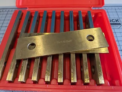 Machinist's Precision Parallel Bar Set TIN Coated -10 Pair 1/8  X 6   New In Box • $41.69