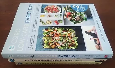 X3 The CSIRO Total Wellbeing Diet Bundle Set Low Carb Everyday 3 Vol Book Set • $42.99