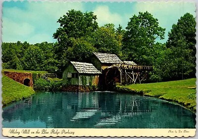 POSTCARD Mabry Mill On The Blue Ridge Parkway Meadows Of Dan Virginia • $9.95