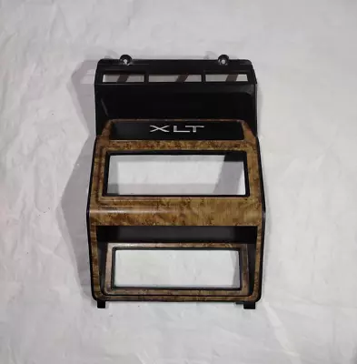 80-86 Ford F150 F250 F350 Bronco Center Dash Radio Clock Trim Bezel Burl XLT OEM • $199.95