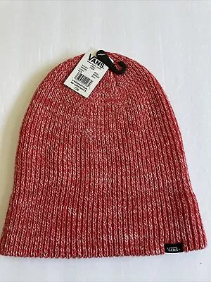 New VANS Of The Wall Street Style Skater Surfer Daily Beanie Cap Hat Red Heather • $14.99