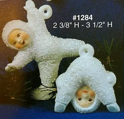 Vintage Alberta's Ceramic Mold #1284 Snow Babies Ornaments • $35