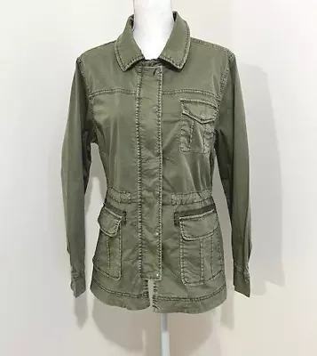 Marrakech Anthropologie Anorak Green Utility Army-Style Jacket Women's Size M • $32.99