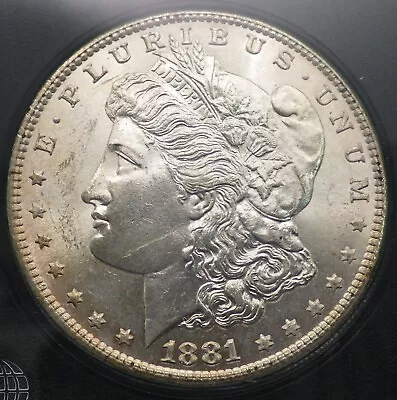 1881-S Morgan Silver Dollar BU  Lots Of Luster With Some Contact Marks  • $45