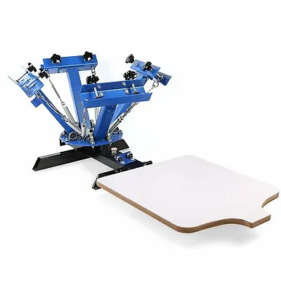  4 Color 1 Station Silk Screen Printing Machine Press Kit T-Shirt DIY Equipment  • $118.49