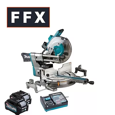 Makita  LS003GD202 40V 2x2.5Ah 305mm Slide Compound Mitre Saw Kit Batteries Inc • £1019.76