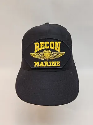 Vintage United State Marine Corp Scout Recon  Trucker Snapback Hat USA Made! • $14.24