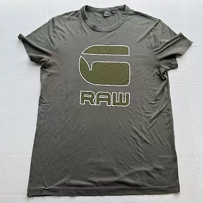 G Star Raw Shirt Mens Small Green Logo Big G Fashion Designer Preppy Streetwear • $12