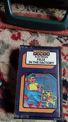 FELIX IN THE FACTORY - Acorn Electron  Game Cassette • £7
