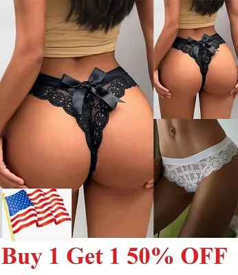 Women Sexy Lace Panties Knickers Lingerie Seamless Underwear G-string Briefs US • $4.95