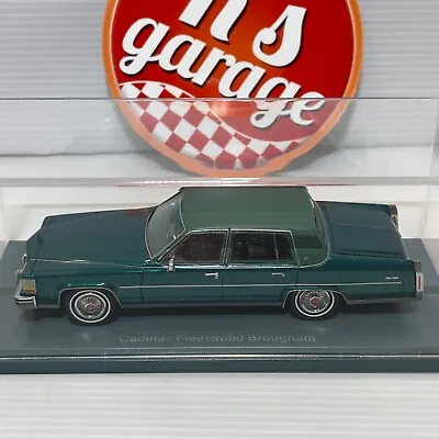 NEO Scale Models 1/43 Cadillac Fleetwood Brougham 1980 Green Resin Model 43555 • $142.10