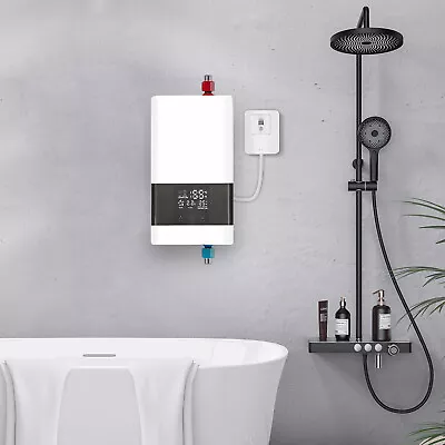 4000W Mini Electric Tankless Water Heater Instant Hot Water Heater Kitchen Bath • $49