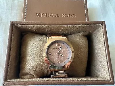 Women's MICHAEL KORS Runway Rose Gold Tone All Stainless Steel Watch MK3159 • $60