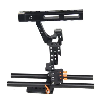 £74.32 • Buy DSLR Camera Video Cage With 15mm Rod Rig Support For   A7 A7SII A6300 #1