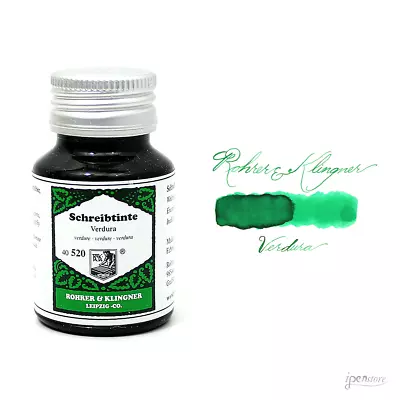 Rohrer & Klingner 50 Ml Bottle Fountain Pen Ink Verdura (Verdure Green) • $15.97