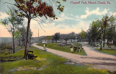 C.'13Early Color Printing Flagstaff Park  Mauch ChunkPAOld Postcard • $9.95