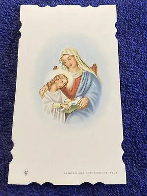$1.25 • Buy Vintage Catholic Holy Funeral Prayer Card - Mary~ 1958