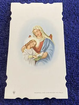 Vintage Catholic Holy Funeral Prayer Card - Mary~ 1958 • $1.25