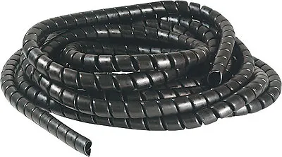 Spiral Wrap Black Natural Flexible Cable Tidy Tube Trunking Wire 8 - 10mm  • £22.68