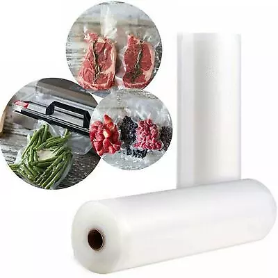 $8.70 • Buy Food Vacuum Sealer Rolls Bags Vaccum Food Storage Saver Bag Embossed~ Seal Z5A1