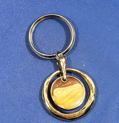 Vintage Keychain Gold Tone Metal Collectable Keyring • $2.56