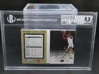 2013 UD ALL-TIME Greats Program Of Excellence AUTO Michael Jordan /23 • $3000