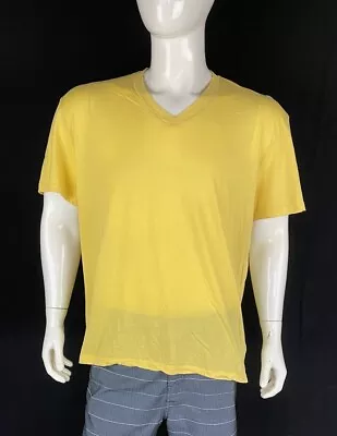 James Perse Yellow V Neck T Shirt A Grade Size 4 • $18.99