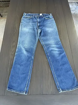 VTG Levis Orange Tab Blue Jeans Mens 32x32 Straight Leg Distressed Denim 1980's • $49.95