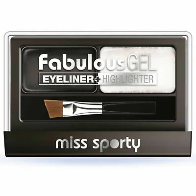 Miss Sporty Fabulous Gel Eyeliner + Highlighter Black & White Solid Gel Palette • £2.99