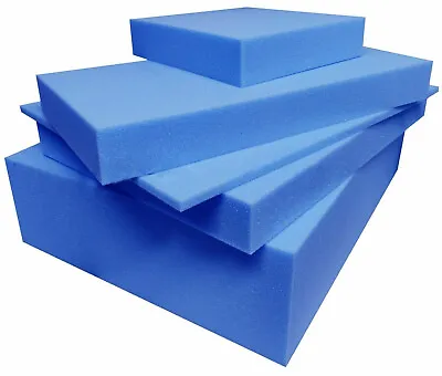 £9.99 • Buy High Density Upholstery Foam Cut To Size Firm For Sofas Seats Cushions Bench Pad