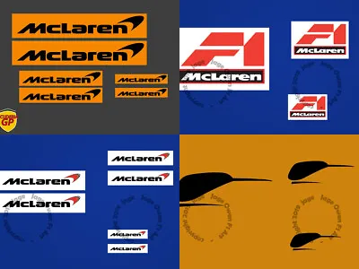 McLaren F1 Logo Stickers Vinyl Decals 1963-2023 - Scuderia GP • £11.49