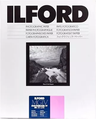 Ilford Multigrade IV RC Deluxe Gloss Darkroom Paper 6.5 X 8.5 Inches 100 Sheets • £49.99