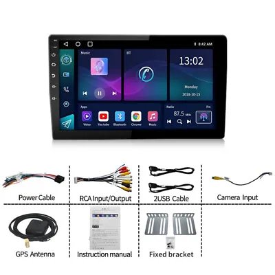 Car Radio FM Audio 2+32GB GPS Navigation Android Bluetooth WiFi MP5 Video Player • $133.81