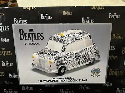 The Beatles Vandor Newspaper Taxi Cookie Jar Box 64142 1999 • $120