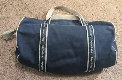 Scarborough & Tweed JP Morgan Stanley Classic Blue Canvas Duffle Bag Made In USA • $79.99