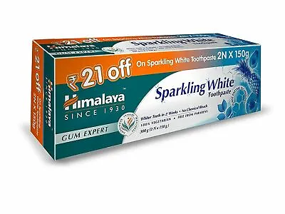 £17.88 • Buy Himalaya Sparkling White Toothpaste -Herbal Tooth Paste-2N X 150G Each-Free Ship