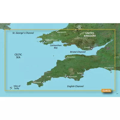 Garmin Bluechart G3 Vision HD VEU463S Bristol Channel Map • $171.48